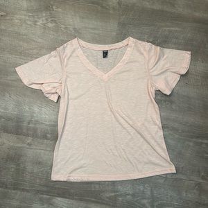 Flutter Sleeve Tee | SHEIN